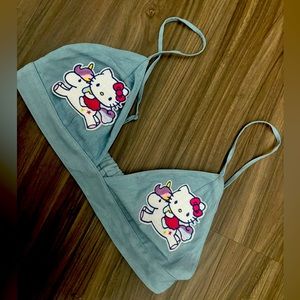 Hello Kitty Denim Bralette Size M